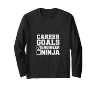 Career Goals Engineer Ninja Genio giocoso - Maglia a Manica