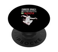 Career Goals Engineer Ninja Genio giocoso PopSockets PopGrip Adesivo