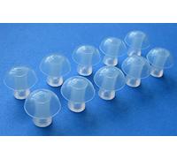 CareforYou® 10 L di ricambio morbido per apparecchi acustici Siemens BTE per Siemens : Touching, Motion, Nitro, Aquaris, Siemens Life, Lotus 12P, 13P, 13SP, 23P, 23SP, 23SP, 23M BTE (dietro l'orecchio)