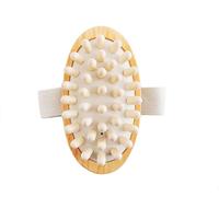 CareforYou Massaggiatore anticellulite, in legno naturale, in legno, tenuto in mano, per vasca da bagno, doccia, sauna, spa, riduzione muscolare, rilassamento della circolazione sanguigna,