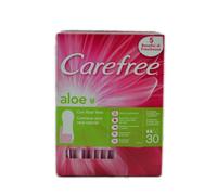 6x Carefree Salvaslip 30 Pezzi. Cotton Aloe Ripiegati