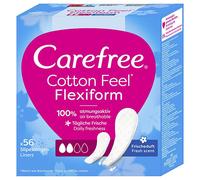 Carefree Cotton Feel Flexiform panty liners 56 pcs
