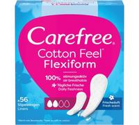 Carefree Cotton Flexi Form Fresh Salvaslip, 56 pezzi.