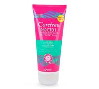 Carefree Gel Detergente Intimo Duo Effect, Delicato detergente donna con Tè Verde e Aloe per un'igiene intima naturale e freschezza 12h, Dermatologicamente e ginecologicamente testato, 200 ml