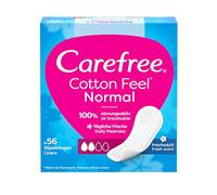 Carefree Salopette Cotton Feel Normal con profumo fresco, taglia normale, 56 pezzi (confezione da 1)