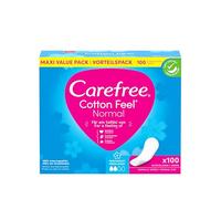 Carefree Salvaslip Cotton Feel Normal con profumo fresco, 100% traspiranti, 100 pezzi