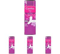 Carefree Salvaslip Plus Long, 4 x 24 | Senza profumo, Extra lungo, Con protezione 5in1 per 8h di sensazione di asciutto, Ultra sottili, Uso quotidiano