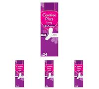 Carefree Salvaslip Plus Long Senza Profumo, Salva slip donna extra lungo con protezione 5in1 per 8h di sensazione di asciutto, Assorbenti senza profumo ultra sottili per uso quotidiano, 24 salvaslip