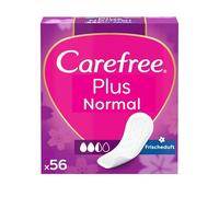 Carefree Salvaslip Plus Normal con profumo fresco super assorbente, comodo da indossare, offre protezione, antiscivolo traspirante, 56 pezzi