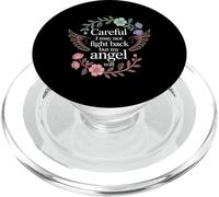 Careful I May Not Fight Back But My Angel Will |- PopSockets PopGrip per MagSafe