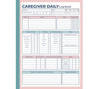 Caregiver Daily Log Book: Daily Care Log to Track Medications, Meals, Vital Signs, Symptoms, and Activities for Seniors or Patients