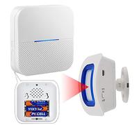 Caregiver Pager,Sensore di movimento portatile per interni, allarme per camera da letto, dispositivo di allarme per la casa, con 1 sensore di movimento + 1 ricevitore potabile