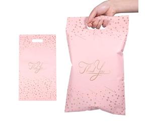 Carehabi 100 Pezzi Buste Per Spedizioni，Sacchetti Spedizione In Plastica Portatili Pochette Postali Con Maniglia Autoadesive Resistenti Allo Strappo Impermeabile Per Spedire Vestiti, Libri