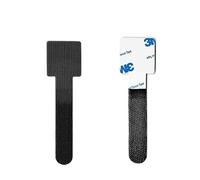 Carehabi 100 pezzi di fermacavi autoadesivi, 30x90 mm per la cable management, accessori scrivania in velcro con tenuta extra forte, organizer cavi in nylon regolabili, rimozione senza residui