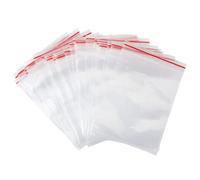 Carehabi 100 sacchetti con zip, richiudibili, trasparente con cerniera, di plastica (10 x 15)