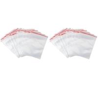 Carehabi 100 Sacchetti Richiudibili Con Zip - Trasparenti Con Cerniera, in Plastica (6 x 8) (Confezione da 2)