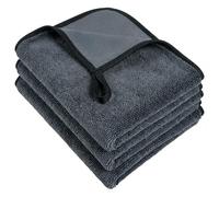 Carehabi 3 Pezzi Panno Microfibra Auto e Panno Asciugatura Auto, Panni in Microfibra Senza Aloni per Moto e Camion, 600GSM 60x40 cm