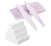 Carehabi 30 Pezzi Lime per Unghie e Buffer per Unghie, Lima 100/180 Unghie Professionali, Buffer Unghie Professionale per Salone Unghie, Nail Art Fai da te a Casa