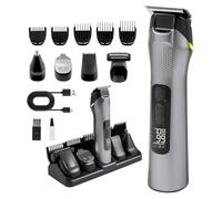 Carehabi 5 in 1 Tagliacapelli Uomo Professionale Regolabarba, Tutto-in-1 Rifinitore Barba Tagliapeli Naso Senza Fili, per Viso, Testa e Corpo, Impermeabile IPX7 Kit Multigroom, Regalo per Uomini