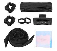 Carehabi arricciacapello senza calore in velluto con clip, fascia e cinturino per capelli