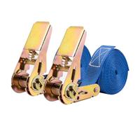 Carehabi Cinghia di fissaggi 4M,Set da 2 Pezzi,Lunghezza Fino a 800 kg,Cinghie di serraggio Per il trasporto di materiali,motocicli,biciclette,rimozioni,pacchi bagagli,camping(Blu)