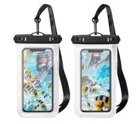 Carehabi Custodia Smartphone Impermeabile, 2 Pezzi Borsa Impermeabile Mare Adatta Per Nuoto Surf Rafting Immersioni Ecc, Compatibile Con Tutti I Telefoni Sotto I 7 Pollici