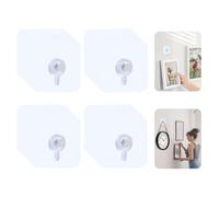 Carehabi Ganci autoadesivi 32 pezzi, ganci adesivi per appendere immagini senza forare, ganci adesivi, cornici da parete per foto, poster, camera da letto, ufficio, cucina