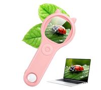 Carehabi Microscopio per Bambini,Microscopio Portatile 4X con Schermo IPS da 2",Giocattolo Educativo per Microcosmo,Appassionati di Scienza,Regalo di Natale,Compleanno,Capodannodai