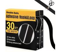 Carehabi Nastro Biadesivo Extra Forte 25mm x 9m, Feltro Adesivo Forte Nero per Interni ed Esterni per Casa, Ufficio, Garage, Auto, per Fissaggio Dashcam, Supporto Pagamento Pedaggio, Go Pro, Tessuto