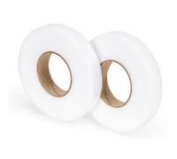 Carehabi Nastro orlo Svelto Termoadesivo, 20 mm Nastro Adesivo per tessuti, tende accorciabili, pantaloni, accessori per il cucito, (64 m di lunghezza/rotoli) 2 pezzi