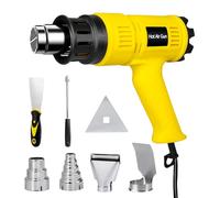 Carehabi Pistola Termica Professionale 2000W,Pistola Aria Calda con 50℃- 600℃ Temperatura Regolabile,per La Sverniciazione,Saldatura Contrazione