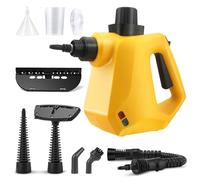Carehabi Pulitore a Vapore Pulitore Vapore Casa Con 9 Accessori e Blocco Di Sicurezza per Rimuovere le Macchi da Pavimena, Moquette, Tende, Seggiolini Auto, Cucina, Cimici, Bagni e Altro