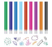Carehabi Ricariche Penne Cancellabili Compatibili con Legami - 18 Pezzi Refill Inchiostro Gel Termosensibile 0.7mm in 9 Colori Assortiti, Alta Capacità 185 Metri per Scuola e Ufficio
