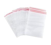 Carehabi Sacchetti con Zip Trasparenti Richiudibili - 100 Sacchetti con Cerniera (8 x 12)