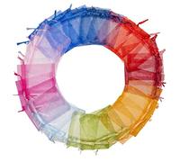 Carehabi - Sacchetti in Organza, Regalo e Gioielli, per Matrimonio e Lavanda (7 x 9 cm, Colorati)