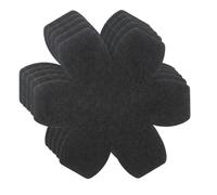 Carehabi Set di 5 protezioni per padelle, 38 cm, 3 mm, in feltro per armadietti da cucina, Carehabi Proteggi Pentole e Salvapadelle 5 Pezzi in Feltro Nero 38 cm