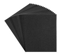 Carehabi Set di carta vetrata 60 80 120 150 180 240 320 400 600 carta abrasiva bagnata e asciutta per auto, mobili in legno, metallo, pietra, vernice, vetro, 23 x 28 cm (18 pezzi)
