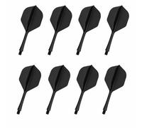 Carehabi Sistema Integrato per Freccette e Asta, Alette 2 in 1 in plastica Robusta con Filettatura 2BA, Accessori durevoli per Freccette in Acciaio e Freccette morbide