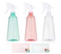 Carehabi Spruzzino Nebulizzatore, 3 Pezzi da 500 ml, Ugello Regolabile | Livello visibile, per piante, capelli, casa e tessuti, spruzzatore, vaporizzatore acqua, flacone spray