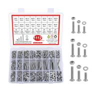 Carehabi Viti M3 M4 M5 M6, kit da 1112 pezzi con dadi e rondelle