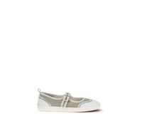 Carel Paris Beige Cotton Ballet Flats - EU36/US6