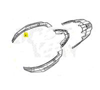 CARENA FIANCATA DESTRA NERO OPACO SYM JOYRIDE TCS EURO5+ 300 2026 LJ30W8-IT