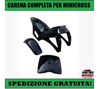 Carena Mini Cross - Kit Plastiche Carenatura Minimoto Completa NERA Universale