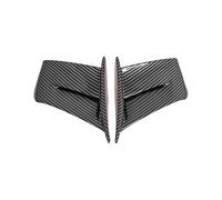 Carena Moto Ala Vento Fissa Pannelli Laterali Wing Carenatura Ala Fissa Spoiler Ali Moto Per DUCATI Per Panigale V2 V2S V2R 2020-2023(Vernice al carbonio)
