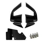 Carena Moto Ala Vento Fissa Per B&MW S1000RR 2019 2020 2021 2022 Moto Alette Aerodinamiche Carenatura Parabrezza Ala Fissa(Nero brillante)