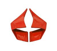 Carena Moto Ala Vento Fissa Per Per Ninja 400 Per NINJA 400 Moto Winglet Spoiler Aerodinamici Ali Fisse(ROSSO)