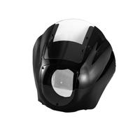 Carenatura con staffa di rilascio parabrezza per Harley Dyna 2006-2017 | ABS+PC, doppio parabrezza, sgancio rapido, faro da 5,75".