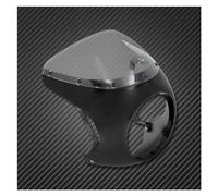 Carenatura Kit Universale Del Motociclo Cafe Racer 7 Pollici Faro Manubrio Carenatura Parabrezza Nero Trasparente Per Per Sportster XL 1200 883 Dyna Carenatura Motociclo(2)