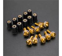 Carene Bulloni Fissaggio Kit Bulloni Parabrezza Moto Per SH125 SH125I SH 300 300i SH-125 SH-300i Dadi, Viti E Elementi Fissaggio Per Parabrezza Moto Kit viti per parabrezza(Oro)