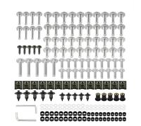 Carene Bulloni Fissaggio Kit Di Clip Per Bulloni Carenatura Per Piaggio Beverly 300 300S Zip 50 4S, Viti Di Fissaggio Per Parabrezza, Bulloni E Dadi Kit Pezzi Vite Moto(Argento)